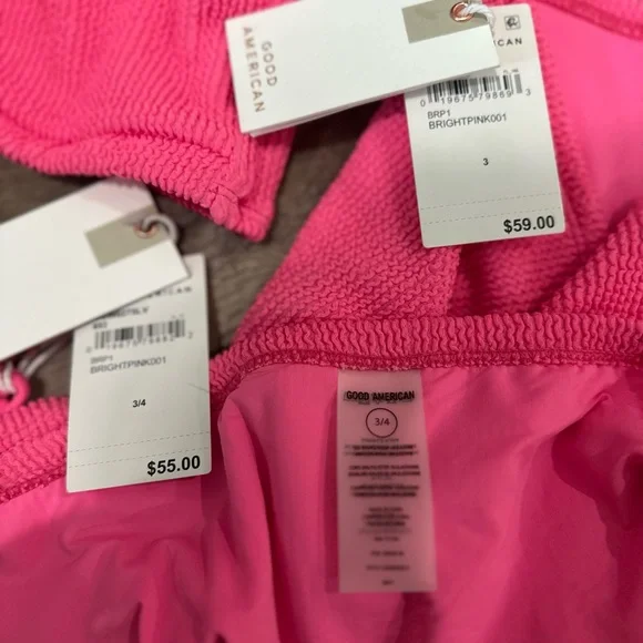 🆕 3pc GOOD AMERICAN ALWAYS FITS Sculpt Twist Top, Tiny Ties Bottom, & Skirt - Picture 12 of 12